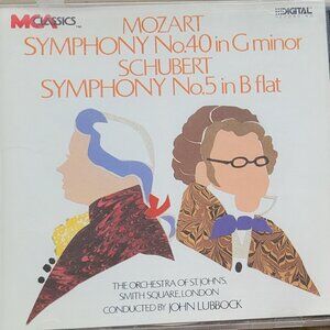 Music CD - Mozart: Symphony No. 40, Schubert: Symphony No. 5, 1986